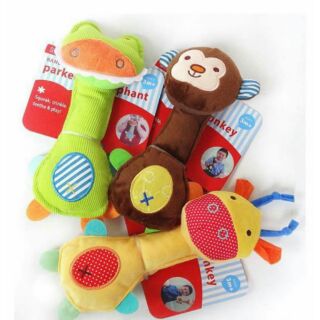 ของเล่นตุ๊กตาเขย่ามือมีเสียงเสริมพัฒนาการ Spphop Rod Rattle Baby Toys