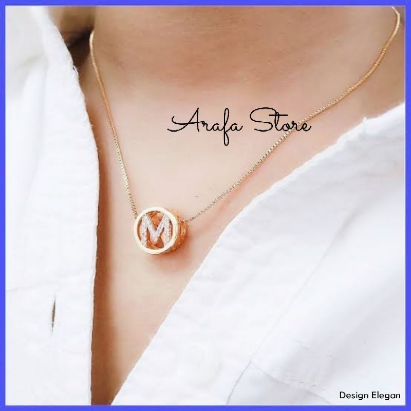 สร้อยคอตัวอักษร Xuping - สร้อยคอป้องกันสนิม Xuping - สร้อยคอตัวอักษรขนาดเล็ก - สร้อยคอตัวอักษร - สร้