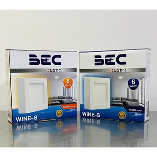 BEC ดาวน์ไลท์ ติดลอย พาแนล panel 4”-10” LED สีเหลี่ยม รุ่น WINE-S