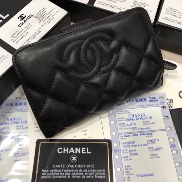 กระเป๋าสตางค์ Chanel (hiend) หนังนิ่มแท้ รูปถ่ายงานขายจริง
