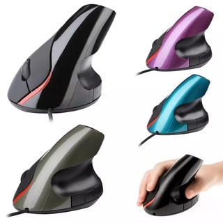 ⚡พร้อมส่ง⚡ เมาส์ในแนวตั้ง เพื่อสุขภาพมือ 2.4G Wireless Vertical USB 6 Keys Mouse Ergonomic Design Optical 2400DPI Mice