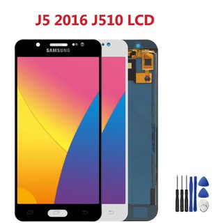 หน้าจอแสดงผล LCD ดิจิทัล LCD สําหรับ Samsung Galaxy J5 2016 J510 SM J510F J510FN J510M