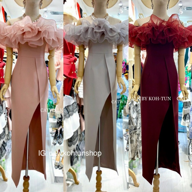 💥ส่งต่อ 950 💥เดรสแดง งานป้ายCATWALK BY KOH-TUN