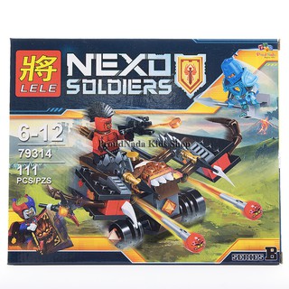 ProudNada Toys ของเล่นเด็กชุดตัวต่อเลโก้อัศวิน LELE NEXO SOLDIERS 111 PCS 79314