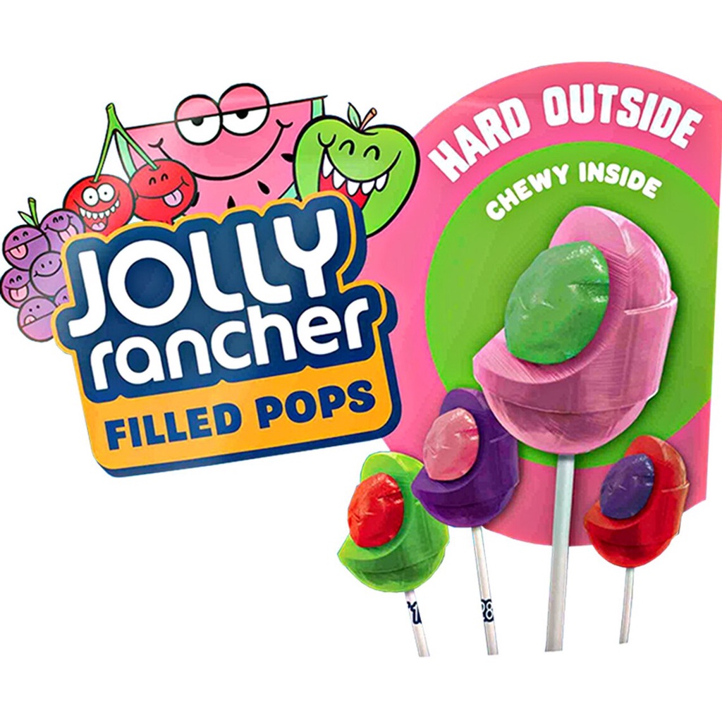 JOLLY RANCHER Filled lolipops อมยิ้ม ลูกอม ขนมนำเข้าอเมริกา แบ่งขาย 1-5 แท่ง