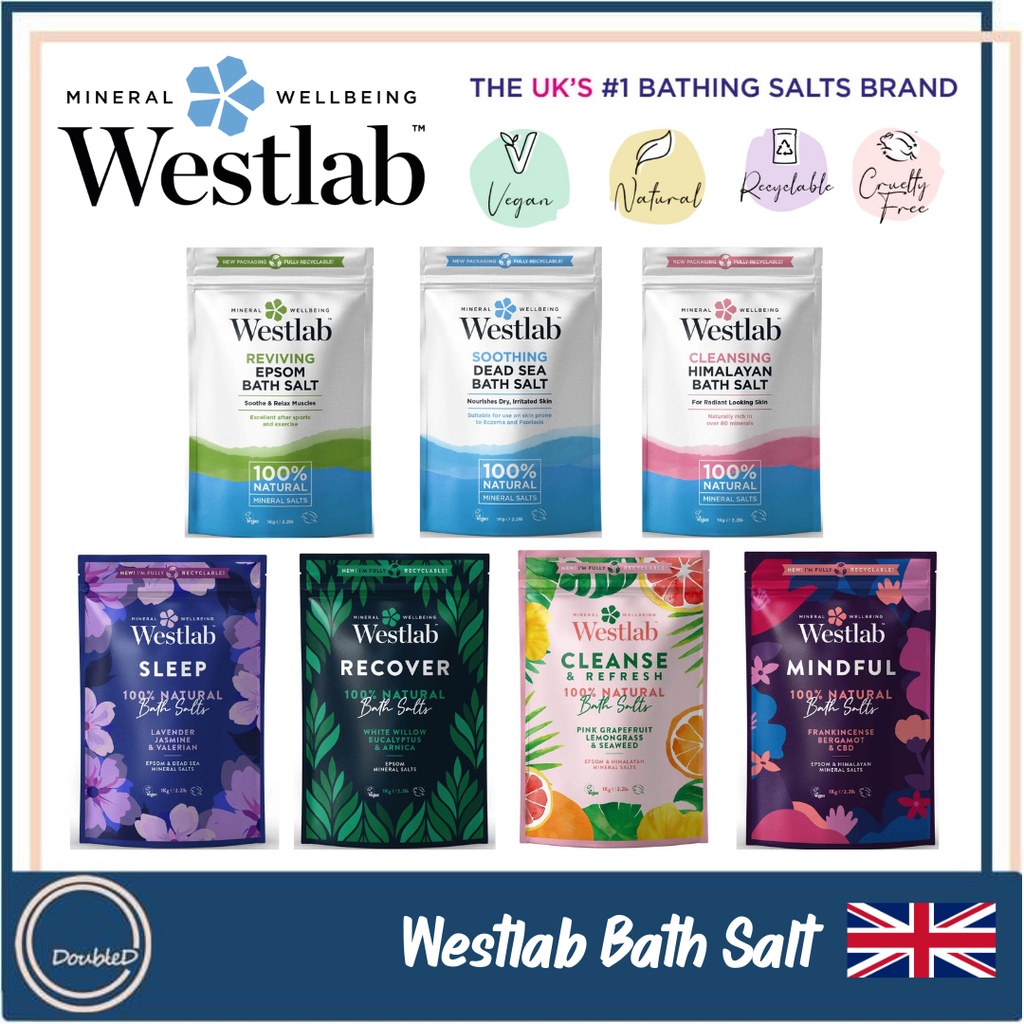 [พร้อมส่ง/ของแท้] Westlab Dead Sea Salt/ Himalayan Salt/ Epsom Salt/ Sleep เกลือแช่ตัว Mineral Bath Salts