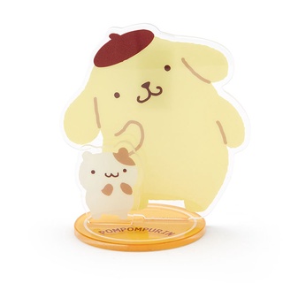 [ส่งตรงจากญี่ปุ่น] Sanrio Pompompurin สแตนดี้อะคริลิค พร้อมคลิปหนีบ ลายตัวละคร Sanrio ญี่ปุ่น