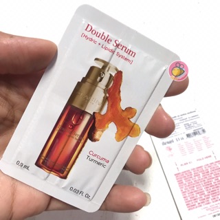 CLARINS Double Serum 0.9ml แบบซอง (ฉลากไทย) ที่สุดแห่งเซรั่มทรงประสิทธิภาพอันดับหนึ่งจากคลาแรงส์