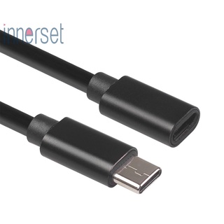 [innerset] สายเคเบิลต่อขยาย Type-C ตัวผู้ เป็นตัวเมีย USB 3.1 ยาว 1.5 ม.