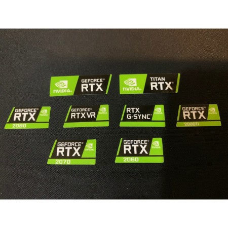 Nvidia RTX Titan 2060 2080 2070 2080Ti AMD คอมพิวเตอร์แล็ปท็อป PC ป้ายสติกเกอร์