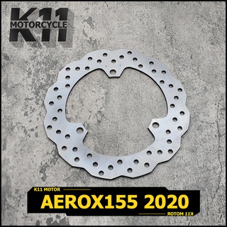 จานดิสเบรค AEROX155 2020  จานดิส จานเบรค จานดิสหน้า เเอร์รอก155 เส้นผ่านศูนย์กลาง 230มิล เเบบหนา 3รู