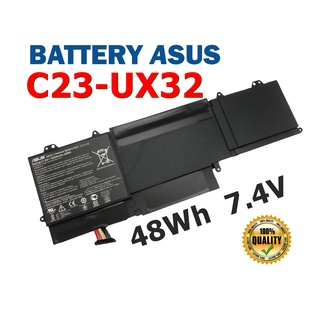 ASUS แบตเตอรี่ C23-UX32 ของแท้ (สำหรับ ZenBook UX32 UX32A UX32VD BX32VD, VivoBook U38N U38DT) ASUS Battery อัสซุส