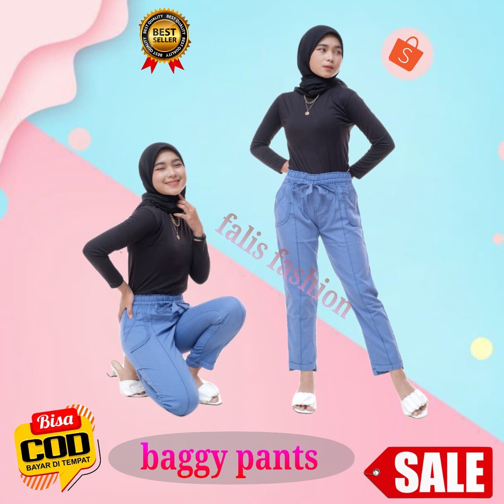 Baggy PANTS JEANS / BAGGY JEANS / LONG JEANS / กางเกงยีนส์เอวสูง / BAGGY JEANS / BAGGY JEANS