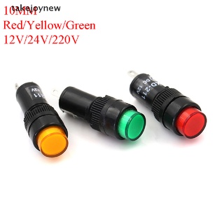 [Takejoynew] แผงไฟสัญญาณเตือน Led Ac Dc 10 มม.