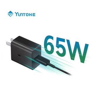 YUNTOHE ชาร์จเร็วสุด 65W SAMSUNG หัวชาร์จ65W สายชาร์จ Super Fast Charger  PD USB C to USB C