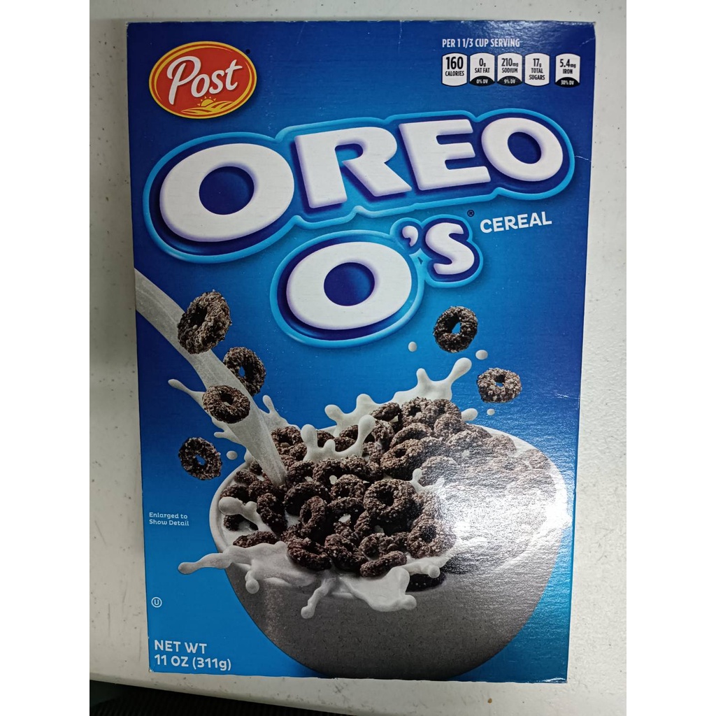 💥🔥 Oreo O’s Cereal **Post** ซีเรียล โอริโอ้ รสช็อกโกแลต (อาหารเช้าซีเรียล รสช๊อกโกแลต)ตรา โพสท์ 311 