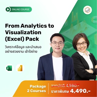 คอร์สแพ็ก From Analytics to Visualization (Excel) Pack