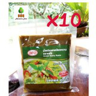 Aro Green Curry Paste 250g 10 sachets น้ำพริกแกงเขียวหวาน ตราเอโร่
250 กรัม 10 ถุง #178