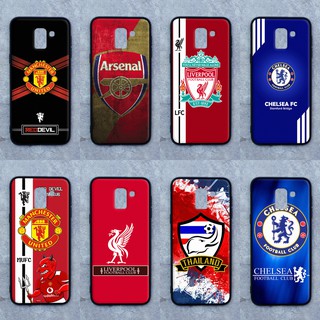 เคส  Samsung  J6 plus   ลายทีมฟุตบอล  ขอบนิ่มหลังแข็ง เคสมือถือ เคสโทรศัพท์ Case