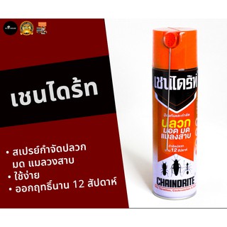 เชนไดร้ท์ 1 CHAINDRITE แท้ 100% สเปรย์ป้องกันและกำจัด ปลวก มด แมลงสาบ มอด 450มล. 450 ML