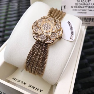 เปิดจองด่วน 3 เรือน หมดเร็วมากก! Anne Klein  Swarovski Crystal Accented Watch  หน้าปัดเปิดได้ ขนาด 20 mm/ Swarovski