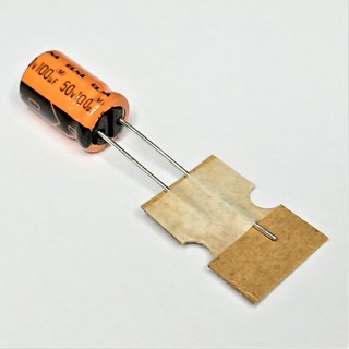 Capacitor คาปาซิเตอร์ 100uF 50V 125°C