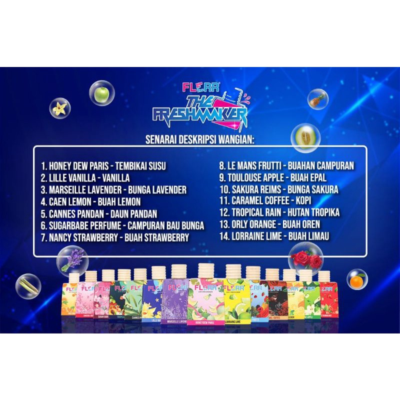 FLEUR / FLERR PEWANGI KERETA 9ML