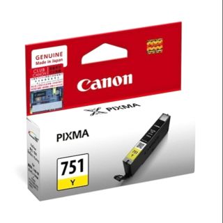 Canon 751 Y หมึกแท้ สีเหลือง 
จำนวน 1 กล่อง (ของแท้ศูนย์)​