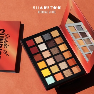 "Shade Of Sunrise" อายแชโดว์พาเลตต์ 24 สี โทนสีส้ม แดง คอปเปอร์ ShadeToo - 24 Colors Eyeshadow Palette