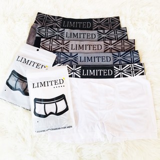 Boxer LIMITED** 1แพค 5ตัว กางเกงในชายขาสั้น พร้อมซองแพคเกจทุกตัว