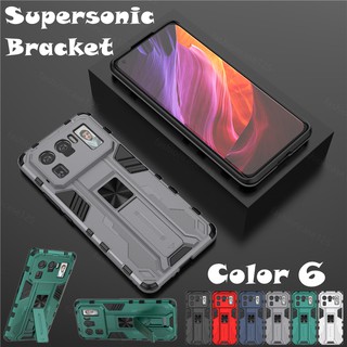 เคสโทรศัพท์กันกระแทกซิลิโคนCase for Xiaomi Mi 11 Lite Ultra 10S Mi11 11Ultra Phone Case Hard Armor Shockproof Casing Soft Back Stand Holder Bracket Cover Supersonic phone case