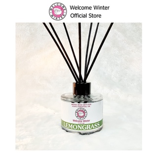 WelcomeWinter ก้านไม้หอมปรับอากาศ Essential Oil Lemongrass REED DIFFUSER 110 ml