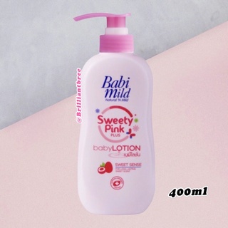 BABI MILD Baby lotion 🍊Sweety Pink Plus เบบี้มายด์ เบบี้โลชั่น 400 ml