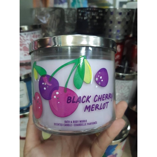 Bath & Body Works Black cherry merlot Candle 411g. ของแท้