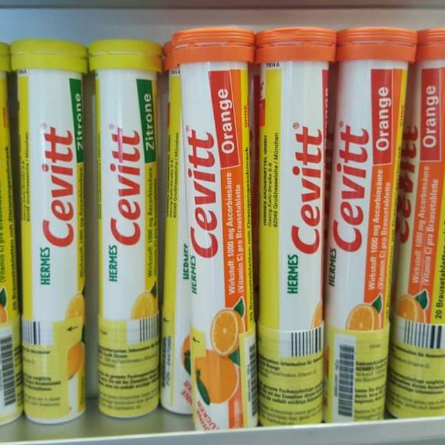 เม็ดฟู่ วิตามินซีเข้มข้น Hermes Cevitt จากเยอรมัน