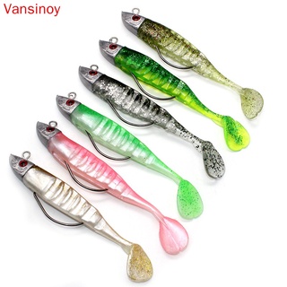 T-tail Fishing JIG HEAD เหยื่อว่ายน้ำ Perch เหยื่อ 10cm15.5g/13cm26g เหยื่อพลาสติกอ่อนสำหรับน้ำเค็มและน้ำจืด