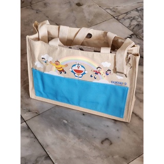 กระเป๋าผ้า Doraemon Canvas Tote Bag Exclusive for Café Amazon ลายสายรุ้งและผอง