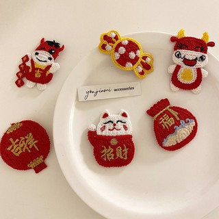 chinese new year 🧧 collection 🤍 hair clips