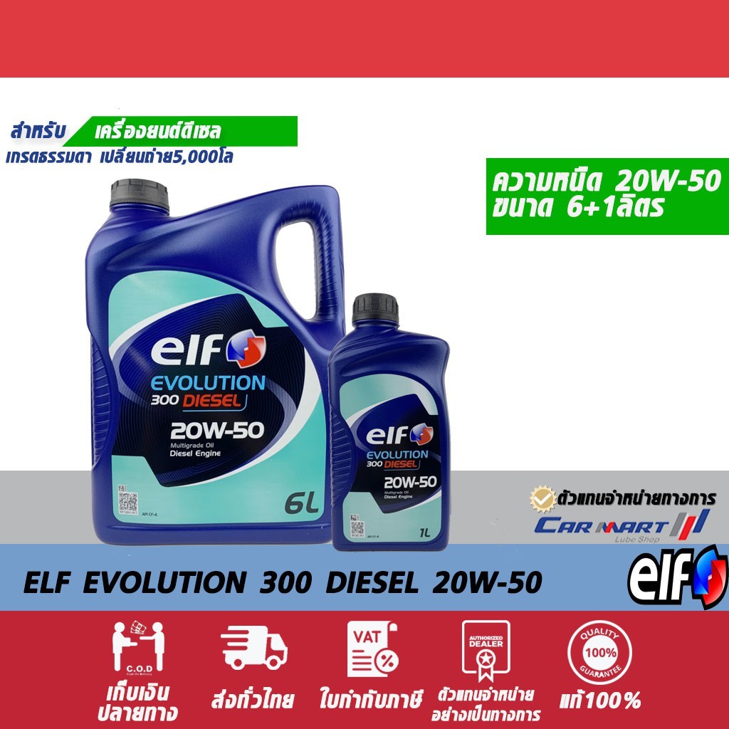 🔥แท้💯|ถูก| ส่งไว🔥 ELF EVOLUTION DIESEL 300 น้ำมันเครื่อง ดีเซล กึ่งสังเคราะห์ เอลฟ์ อีโวลูชั่น ดีเซล