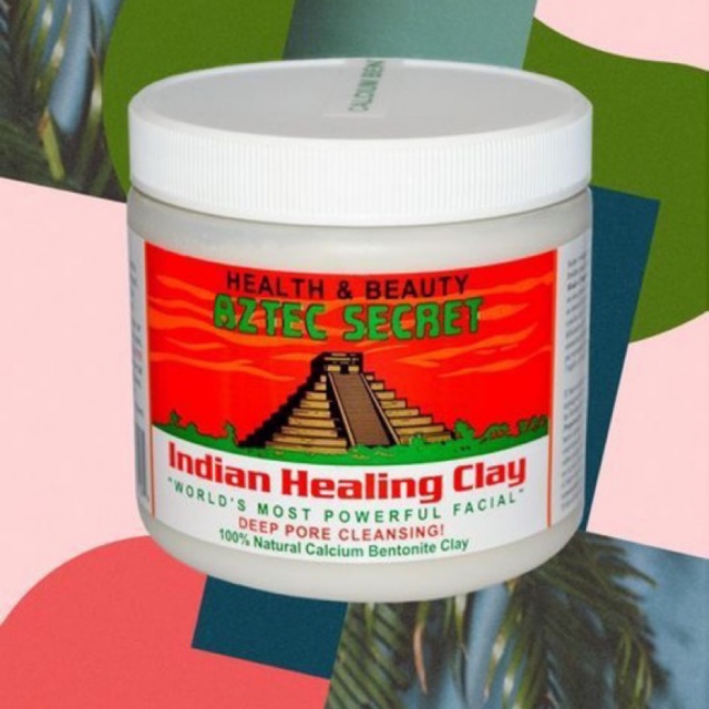 🔆100% Natural Calcium Bentonite Clay, Aztec Secret Indian Clay โคลนอินเดีย พอกหน้าพอกตัว Detox Mask 