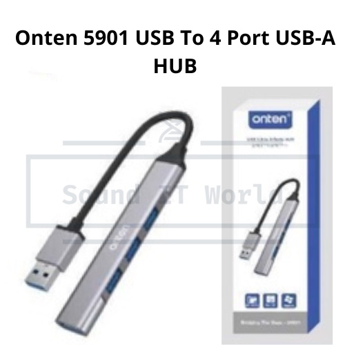 Onten 5901 USB ถึง 4 พอร์ต USB-A HUB