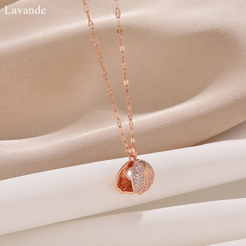 LAVINDE High-End Shell สร้อยคอมุกหญิงIns Niche รูปที่ 4
