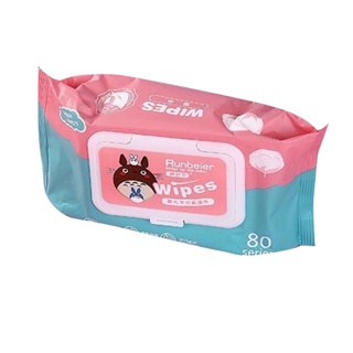 #D052 ทิชชู่เปียก 80 แผ่น กระดาษเปียก Baby Wipes กระดาษทิชชู่เปียก สูตรน้ำบริสุทธิ์ ผ้านุ่มชุ่มชื่น