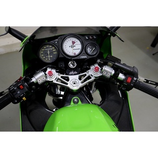 Handlebar Set, Silver, KRR150ZX แฮนด์จับโช็ค KR150 ไทก้าแท้ แฮนด์