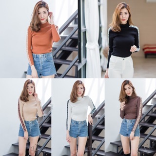 เสื้อไหมพรมคอปืน