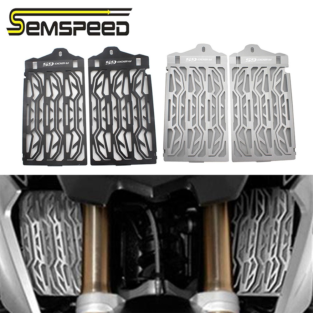 Semspeed หม้อน้ํารถจักรยานยนต์ Guard Protector Grille Grill Cover Protector สําหรับ BMW R1200GS ADV 2013-2016 R 1200 GS LC R1200 GS LC ผจญภัย 2013-2019