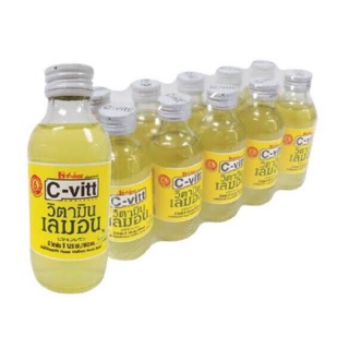 C-vitt ซีวิค เครื่องดื่มวิตามินซี รสเลม่อน ขนาด 140 ml. แพค 10 ขวด