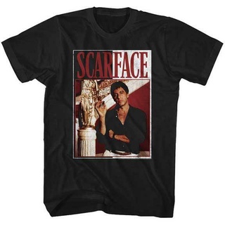 [100% Cotton] เสื้อยืดลําลอง แขนสั้น พิมพ์ลายภาพยนตร์ภาพยนตร์ American DRUG MOBSTER Crime Drama Film MOVIE Al Pacino สํา