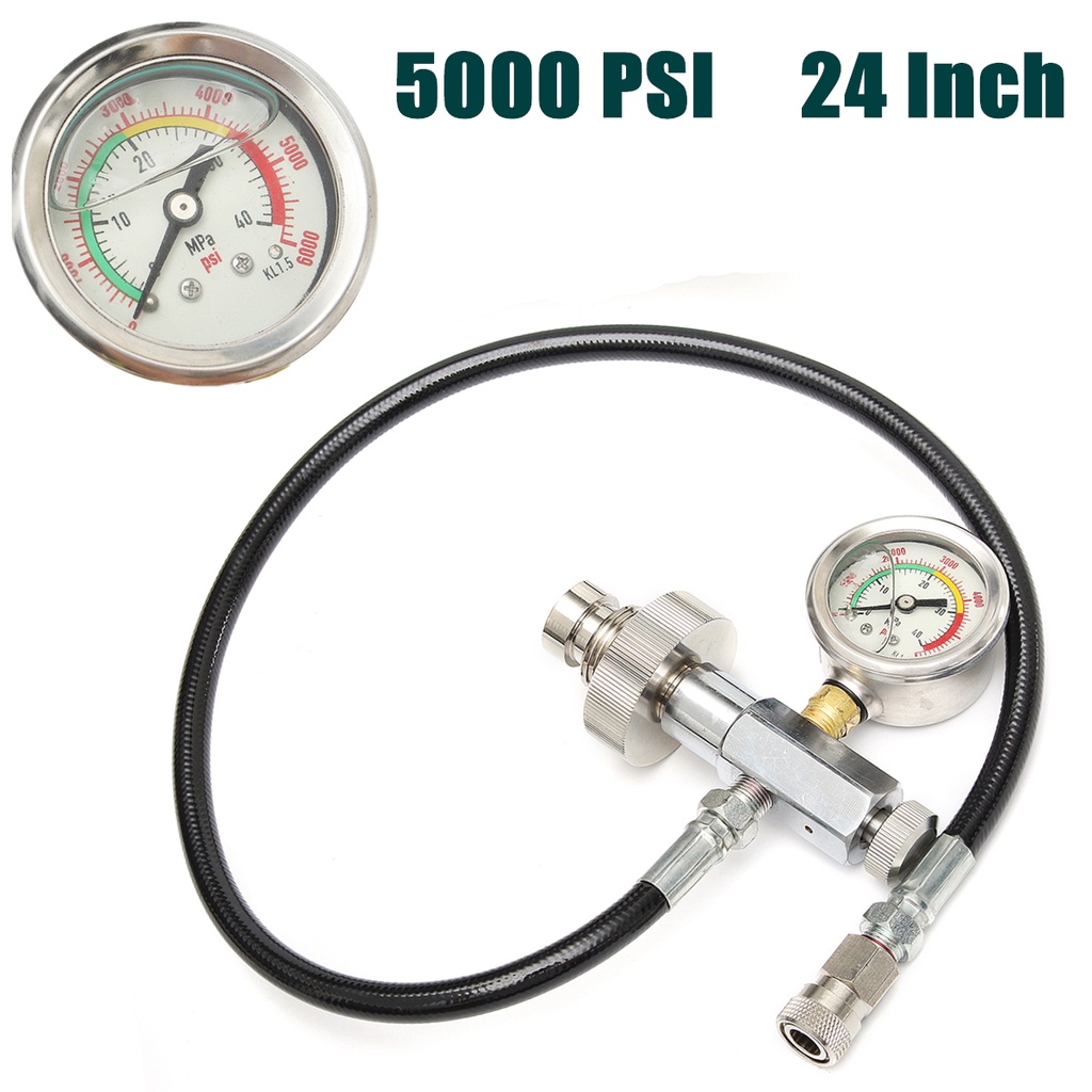 PCP Air Fill Station บรรจุ Adaptor สําหรับ 5000psi Paintball Air Rifle SCBA Paintball HPA ถัง 24 "ท่