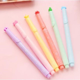 🖌ปากกาเน้นข้อความ ปากกาไฮไลท์ แห้งเร็ว(🎲สุ่มสี)เครื่องเขียน เน้นข้อความ ราคาส่ง
